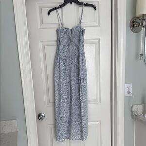 H&M Blue Floral Midi Dress